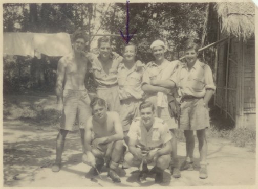 Group Photo Patharkandi India 1944 Nobby Noble, Ken Rolls, Kipper Smith, Stanley Chilton, Tubby Long, Sgt Kitchen, Frank Forsyth