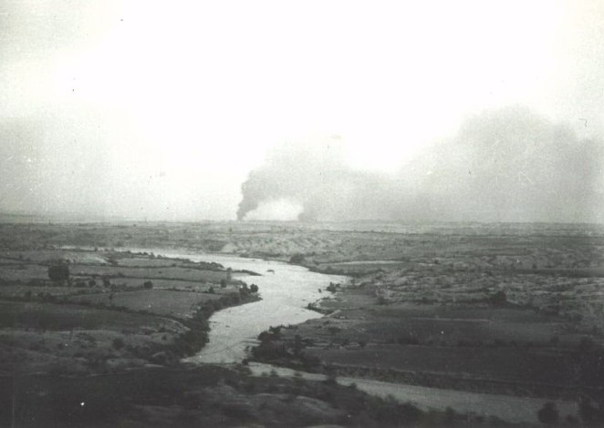 THE BIG RAID ON MAGWE 21 and 22 March 1942 (21/03/1942)
On these two days the Japanese mounted massive air strikes against Magwe destroying many aircraft and buildings rendering the base unfit for further use. The RAF abandoned it shortly thereafter.
SOURCE: Bob Archer, son of Corp (Sgt) Wilfred Archer